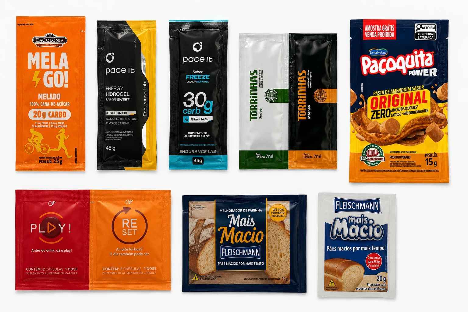 Composição de alimentos e suplementos atendidos pela Triace