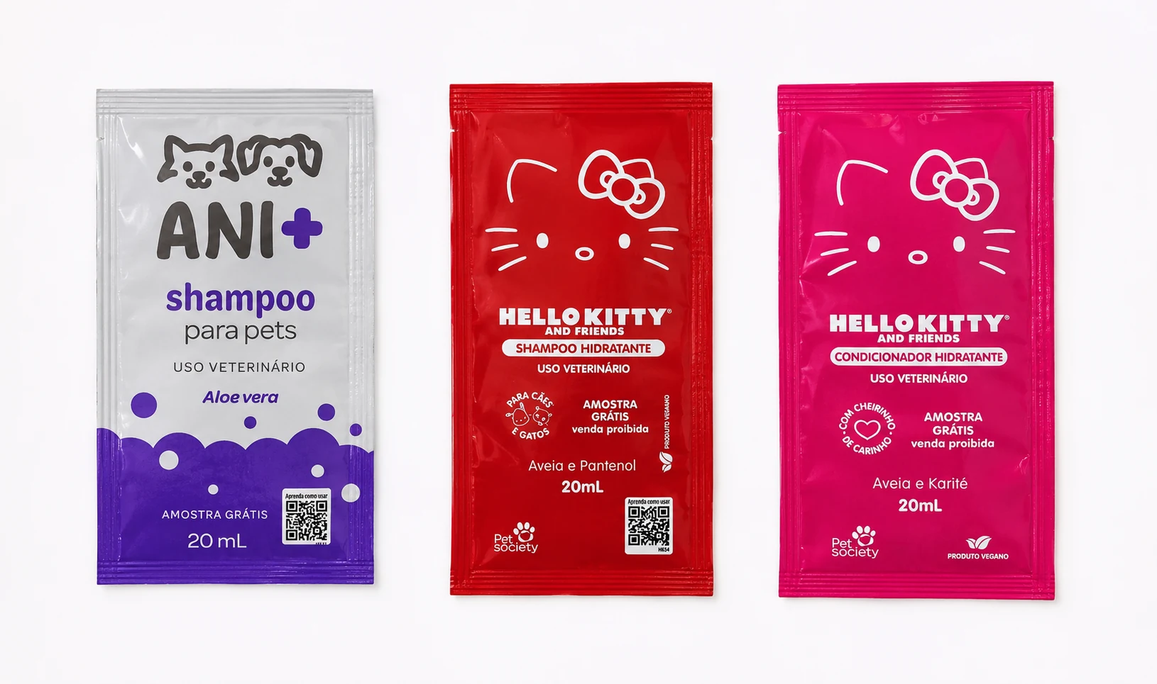 Composição de produtos da linha pet atendidos pela Triace